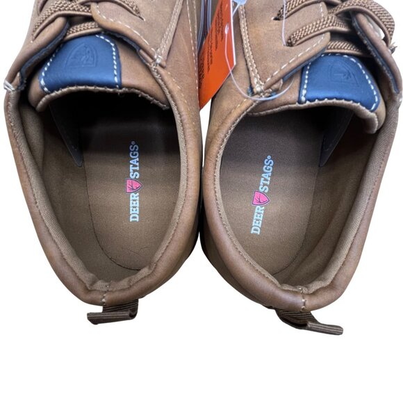 Deer Stags Boys Brown Faux Leather Dapper Jr Dress Shoes Size 6.5 - Picture 7 of 10